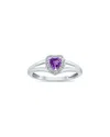 Gem Spark 14k 0.51 Ct. Tw. Diamond & Amethyst Ring