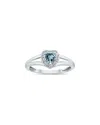 Gem Spark 14k 0.51 Ct. Tw. Diamond & Aquamarine Ring