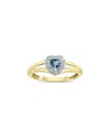 Gem Spark 14k 0.51 Ct. Tw. Diamond & Aquamarine Ring