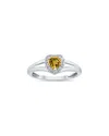 Gem Spark 14k 0.51 Ct. Tw. Diamond & Citrine Ring