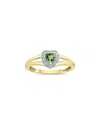 Gem Spark 14k 0.51 Ct. Tw. Diamond & Green Amethyst Ring