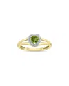 Gem Spark 14k 0.51 Ct. Tw. Diamond & Peridot Ring