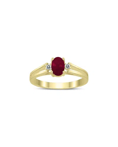 Gem Spark 14k 0.63 Ct. Tw. Diamond & Ruby Ring
