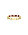 Gem Spark 14k 0.66 Ct. Tw. Diamond & Ruby Ring