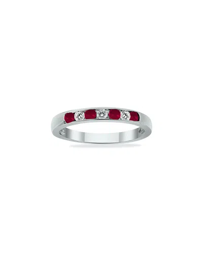 Gem Spark 14k 0.66 Ct. Tw. Diamond & Ruby Ring