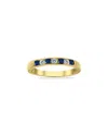 Gem Spark 14k 0.66 Ct. Tw. Diamond & Sapphire Ring