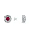 Gem Spark 14k 0.76 Ct. Tw. Diamond & Ruby Earrings