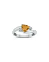 Gem Spark 14k 0.78 Ct. Tw. Diamond & Citrine Ring