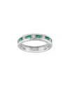 Gem Spark 14k 1.18 Ct. Tw. Diamond & Emerald Ring