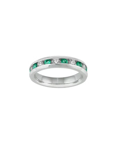 GEM SPARK GEM SPARK 14K 1.18 CT. TW. DIAMOND & EMERALD RING