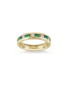 Gem Spark 14k 1.18 Ct. Tw. Diamond & Emerald Ring