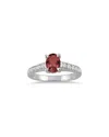 Gem Spark 14k 1.19 Ct. Tw. Diamond & Garnet Ring