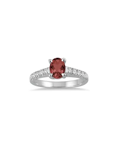Gem Spark 14k 1.19 Ct. Tw. Diamond & Garnet Ring