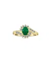 Gem Spark 14k 1.41 Ct. Tw. Diamond & Emerald Ring