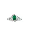 Gem Spark 14k 1.41 Ct. Tw. Diamond & Emerald Ring