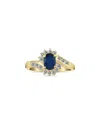Gem Spark 14k 1.41 Ct. Tw. Diamond & Sapphire Ring