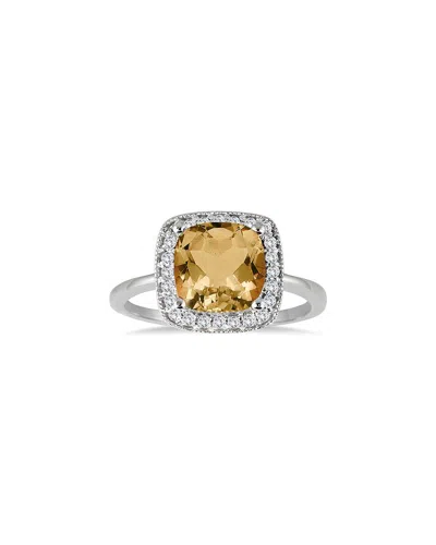 GEM SPARK GEM SPARK 14K 1.43 CT. TW. DIAMOND & CITRINE RING