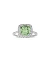 Gem Spark 14k 1.48 Ct. Tw. Diamond & Green Amethyst Ring