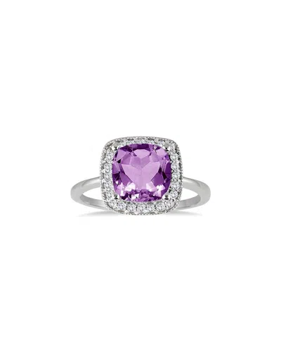 GEM SPARK GEM SPARK 14K 1.53 CT. TW. DIAMOND & AMETHYST RING