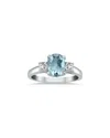 Gem Spark 14k 1.58 Ct. Tw. Diamond & Aquamarine Ring