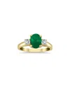 Gem Spark 14k 1.58 Ct. Tw. Diamond & Emerald Ring