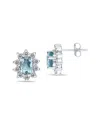 Gem Spark 14k 1.60 Ct. Tw. Diamond & Aquamarine Earrings