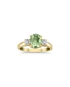 Gem Spark 14k 1.98 Ct. Tw. Diamond & Green Amethyst Ring