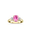 Gem Spark 14k 1.98 Ct. Tw. Diamond & Pink Topaz Ring