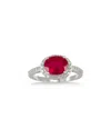 GEM SPARK GEM SPARK 14K 2.67 CT. TW. DIAMOND & RUBY RING