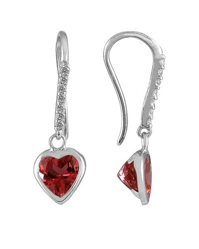 GEM SPARK GEM SPARK 14K 2.00 CT. TW. DIAMOND & GARNET EARRINGS