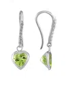 Gem Spark 14k 2.10 Ct. Tw. Diamond & Peridot Earrings