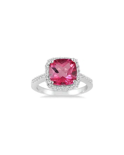 GEM SPARK GEM SPARK 14K 2.78 CT. TW. DIAMOND & PINK TOPAZ RING