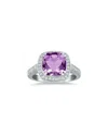 Gem Spark 14k 3.74 Ct. Tw. Diamond & Amethyst Ring