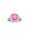 Gem Spark 14k 3.74 Ct. Tw. Diamond & Pink Topaz Ring