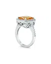 Gem Spark 14k 4.80 Ct. Tw. Diamond & Citrine Ring