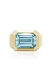 Gemella Jewels 18k Yellow Gold Aquamarine Ring