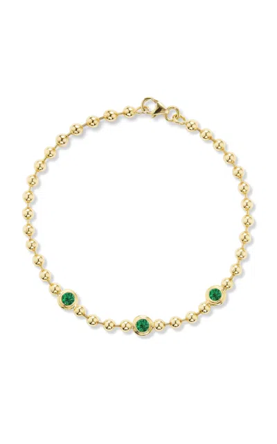 Gemella Jewels 18k Yellow Gold Emerald Bracelet