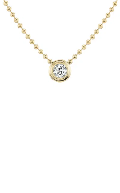 Gemella Jewels Double Bubble 18k Yellow Gold Diamond Necklace In Metallic