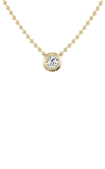 Gemella Jewels Double Bubble 18k Yellow Gold Diamond Necklace