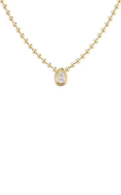 Gemella Jewels Double Bubble 18k Yellow Gold Diamond Necklace In Metallic