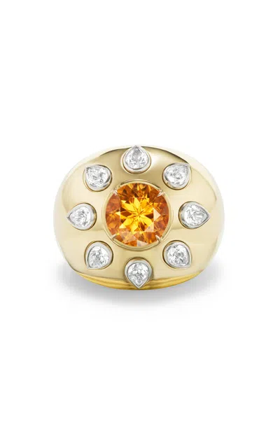 Gemella Jewels Mandarin 18k Yellow Gold Garnet Ring