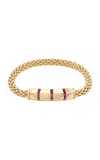 Gemella Jewels Stella Bar 18k Yellow Gold Ruby Bracelet