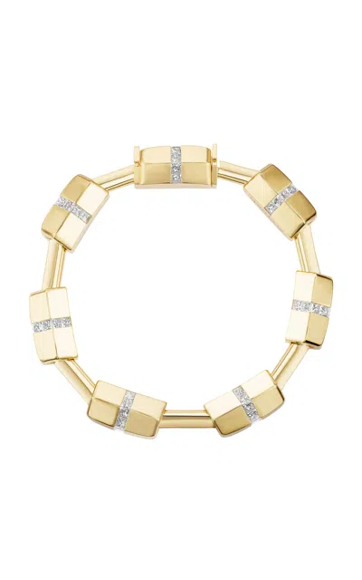 Gemella Jewels Stella Cap 18k Yellow Gold Diamond Bracelet