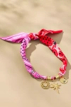 Gemelli Bandana Charm Necklace In Red