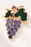 Gemelli Large Fruit Brooch In Purple