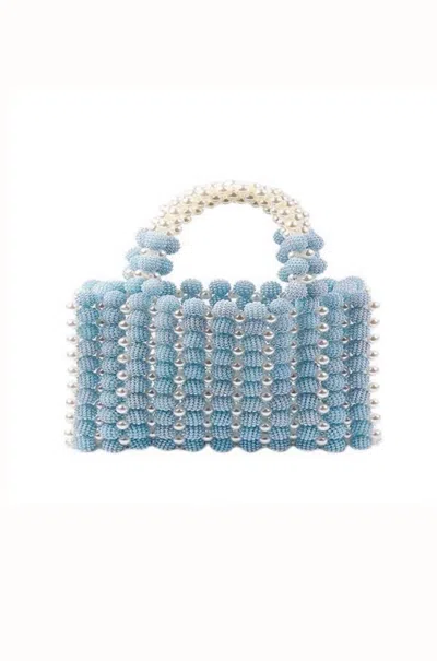 Gemelli Women's Belle Beaded Pearl Handbag In Blue