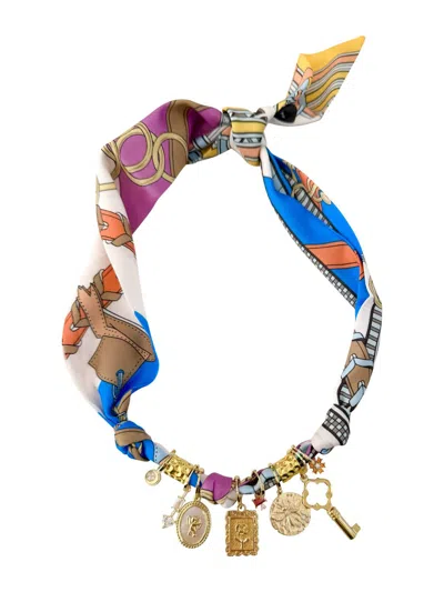Gemelli Women's Betsy Multi Charm Scarf Necklace In Multicolor