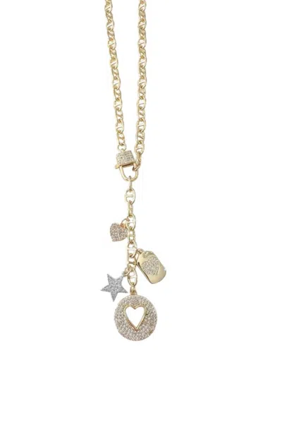 Gemelli Women's Celeste Charms Pendant Necklace In Gold