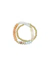 Gemelli Women's Jamie Bracelet Set In Kerry Orange In Multi