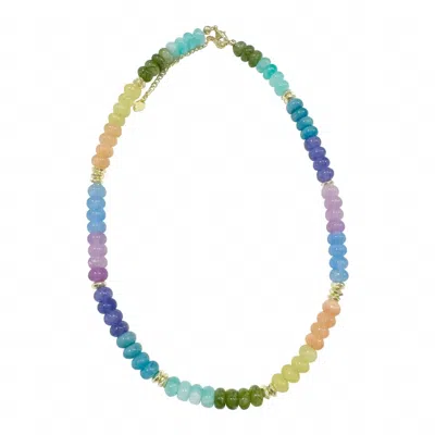 Gemelli Women's Kerry Necklace In Light Rainbow In Blue